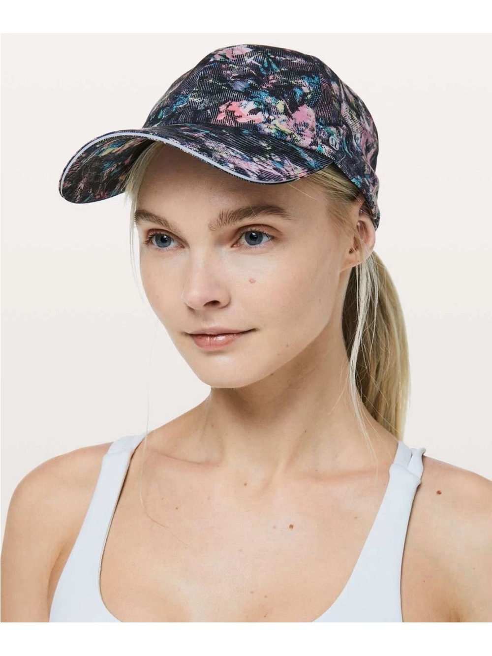 lululemon athletica Pink & Blue Floral Performance Cap